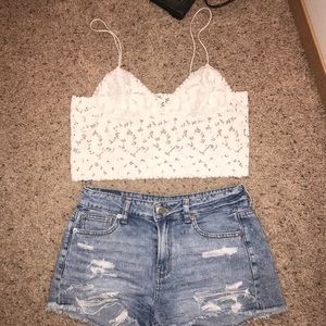NWOT Free People Lacey Lace Brami